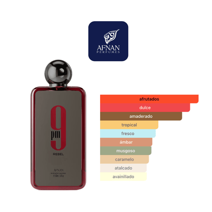 9 PM Rebel Afnan 100ml EDP 1.1 Premium - Perfumes Colombia