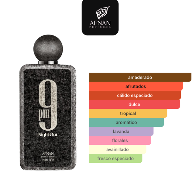 Afnan 9 PM Night Out 1.1 Premium Extrait 100ml