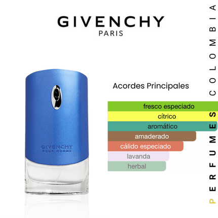 Givenchy Blue Label 100ml EDT 1.1 Premium - Perfumes Colombia
