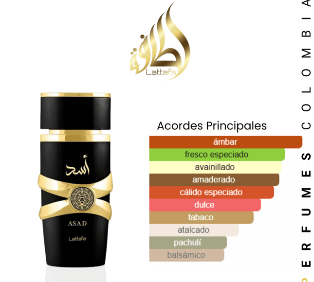 Lattafa Asad 100ml EDP 1.1 Premium - Perfumes Colombia