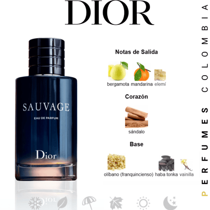 Sauvage Parfum Dior 100ml EDP 1.1 Premium - Perfumes Colombia